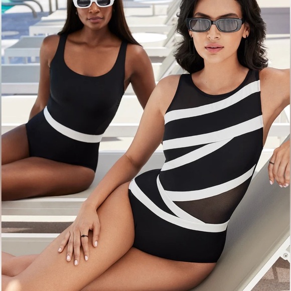 New! Miraclesuit Spectra Somerpointe One Piece Swimsuit nwot 24090 - Picture 2 of 11